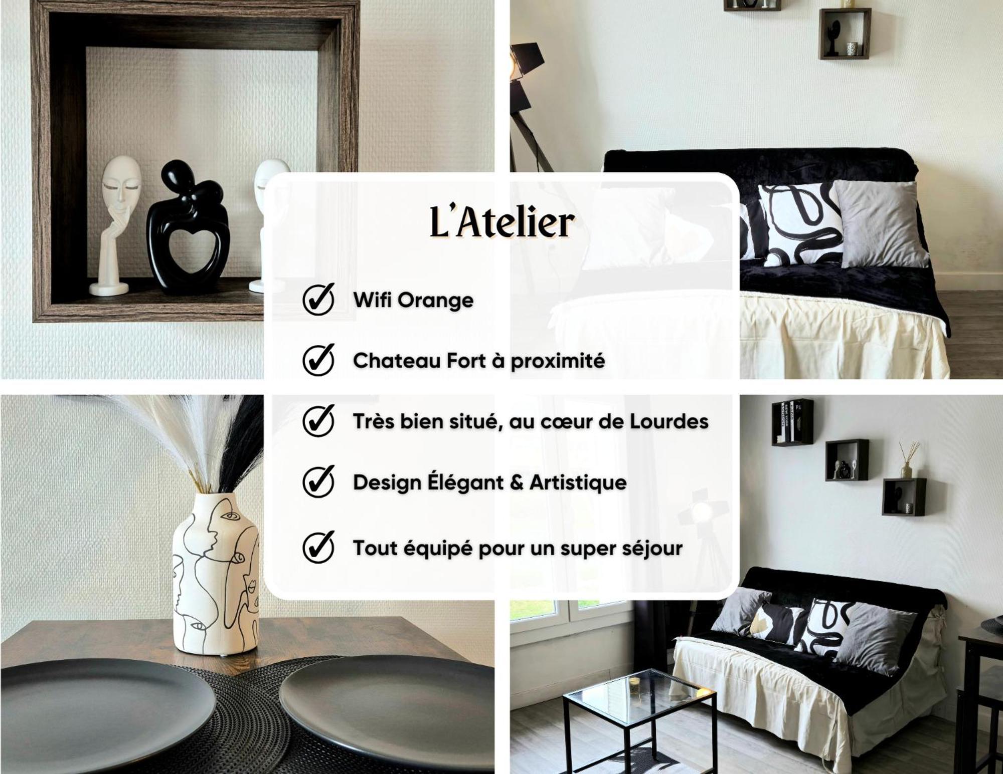 L'Atelier-T2 Proche Du Centre-Wifi-Parking Apartman Lourdes Kültér fotó
